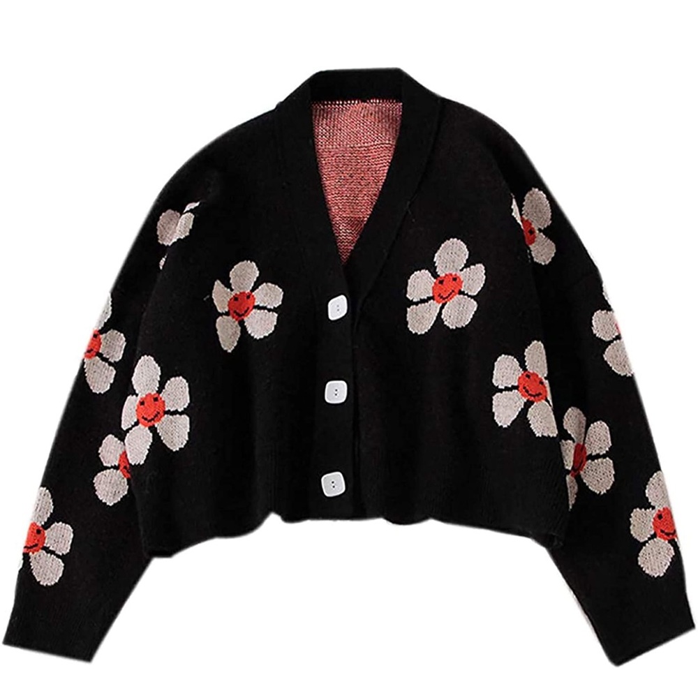 Smiley Flower Cardigan🌸 FREE with bundle